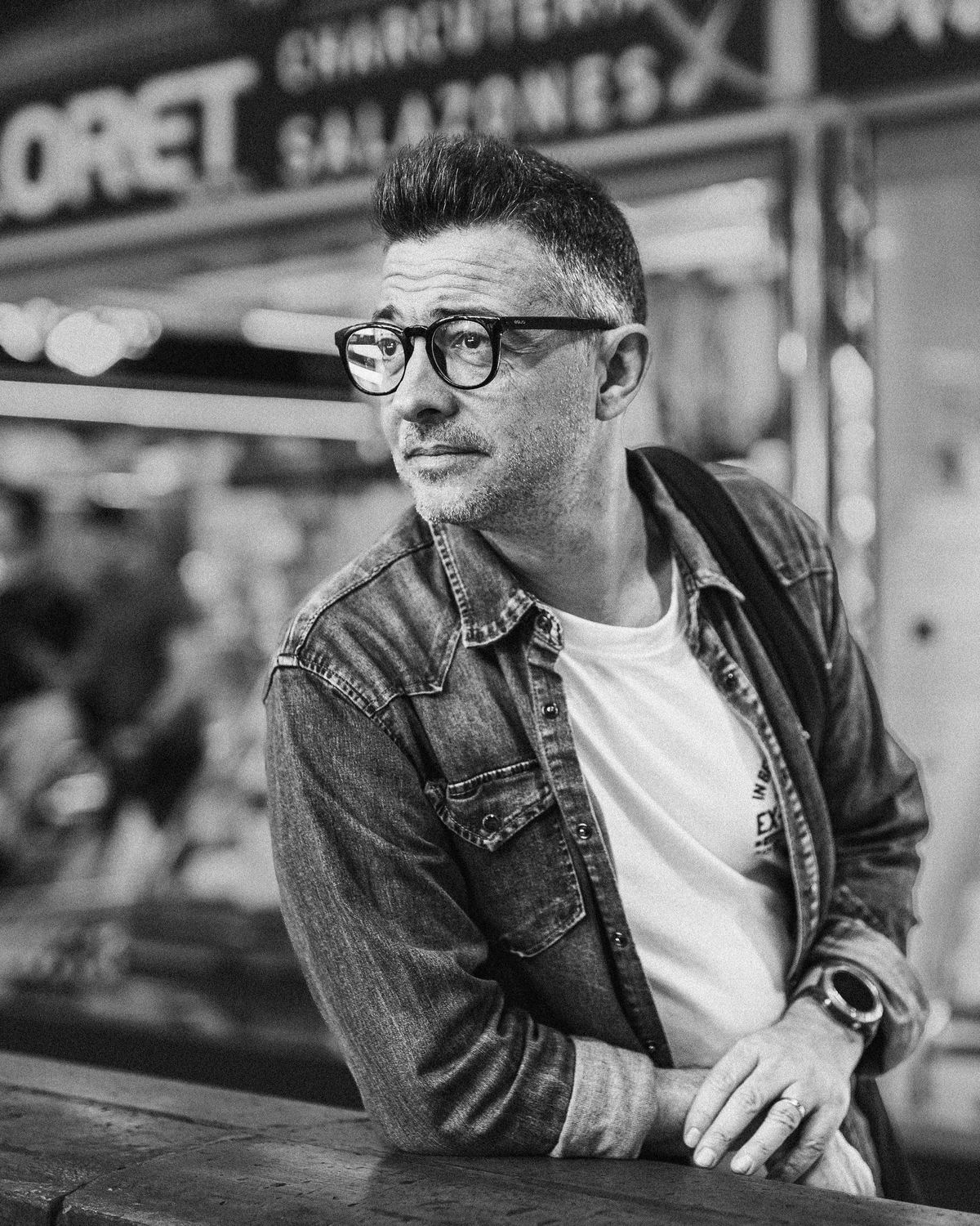 Chema Bedmar en el mercado